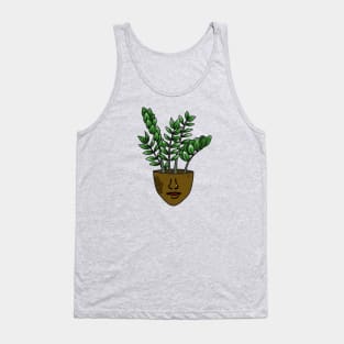 Plant People With Face Tattoos and Piercings, Dark Skin Tank Top